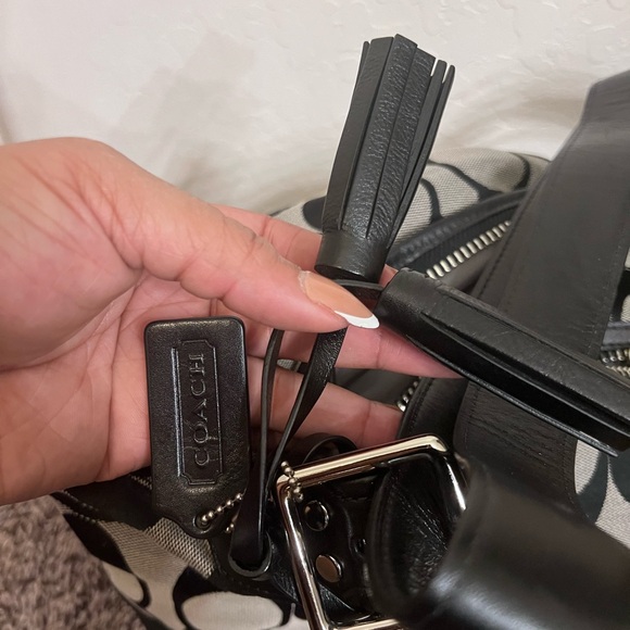 Coach Black and Gray Signature Bag Set - Picture 4 of 13